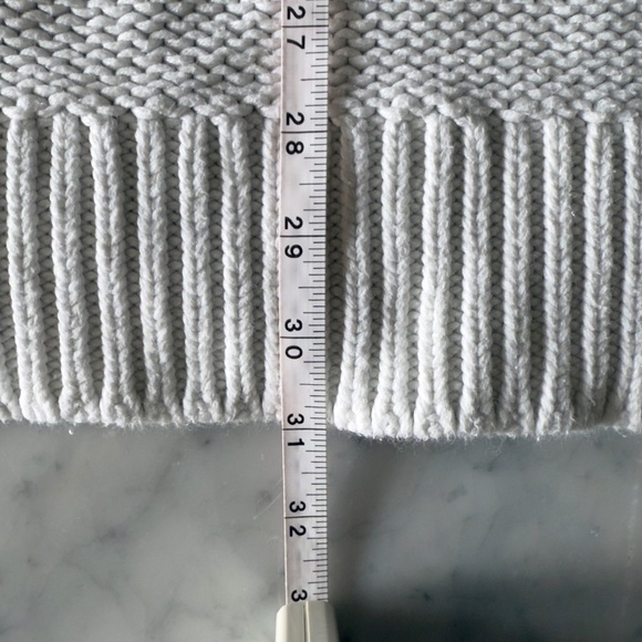 Free People Alli V Neck Sweater Optic White Women’s XL Oversized Chunky Knit - Picture 12 of 12